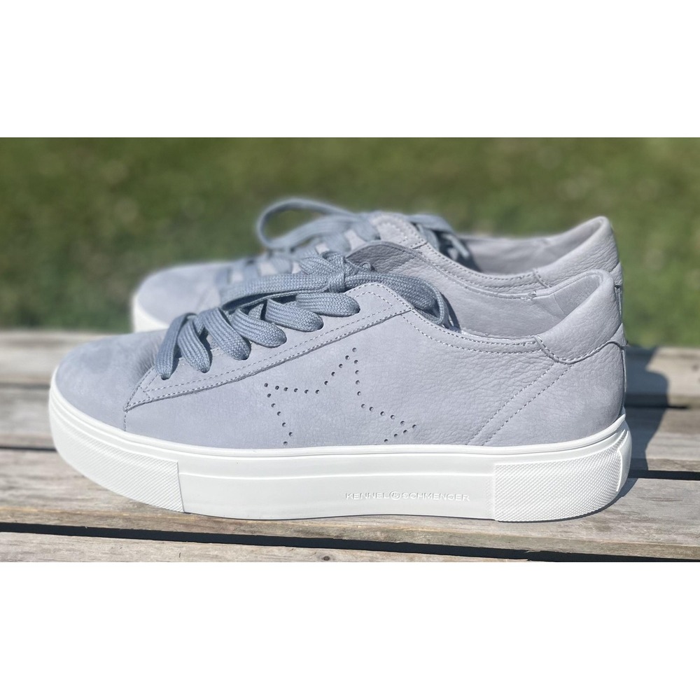 Kennel & Schmenger Cleo Nubuck Star Sneakers US 9.5 Platform NEW Box $295 Retail
